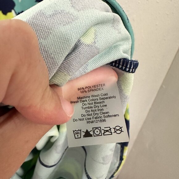 Title Nine Floral Mini Dress - Blue, Green, Yellow - Picture 6 of 9